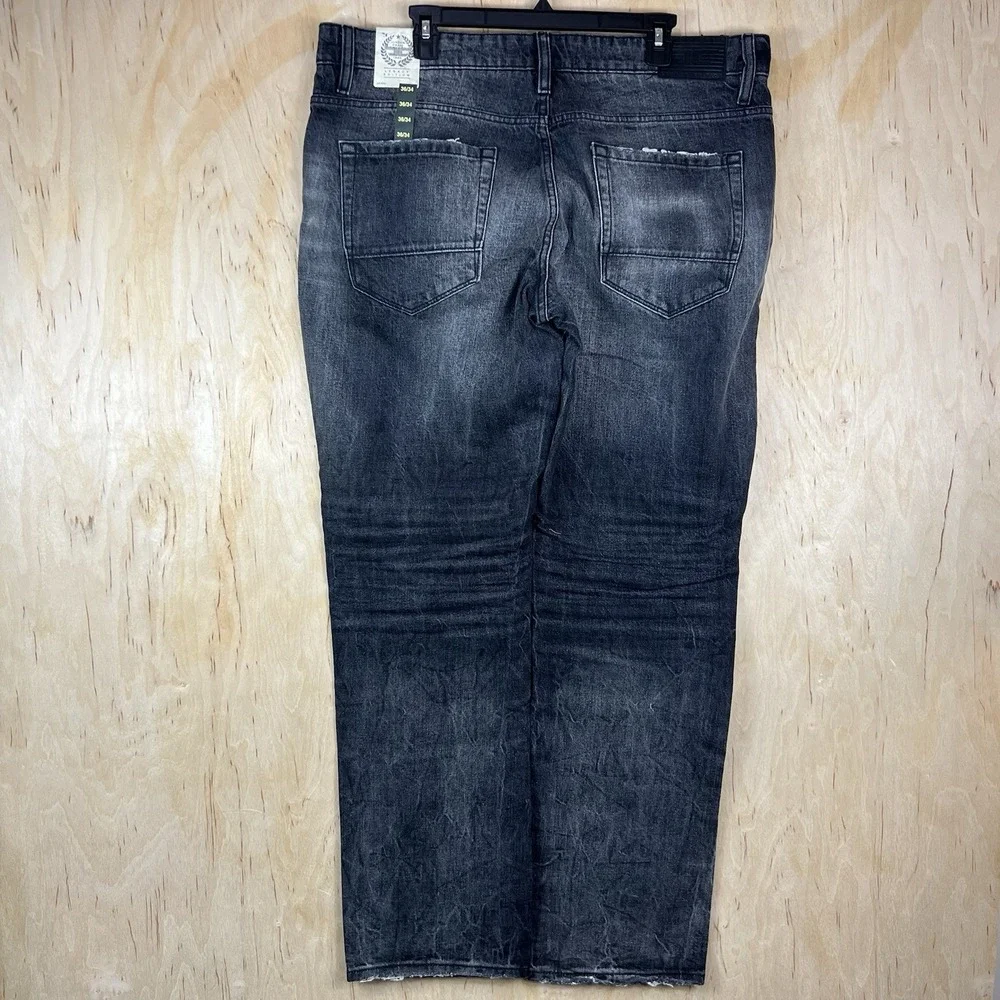Jordan Craig Legacy Edition Aaron Jeans Men's 36x34 Black Distressed New